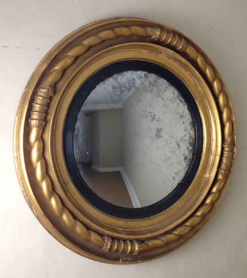 A Large Regency Convex Mirror C 1820