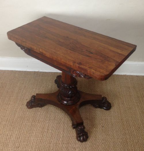 A Regency Rosewood Card Table C 1820