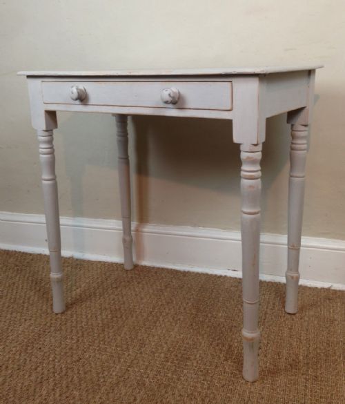 A Victorian Painted Single Drawer Side Table C 1880