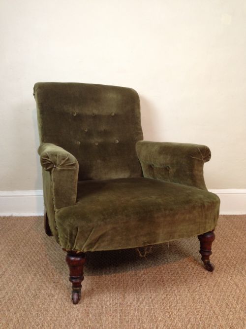 A Victorian Walnut Armchair C 1870