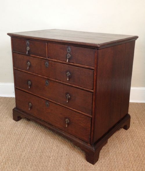 A Small Queen Anne Oak Chest of Drawers C 1710