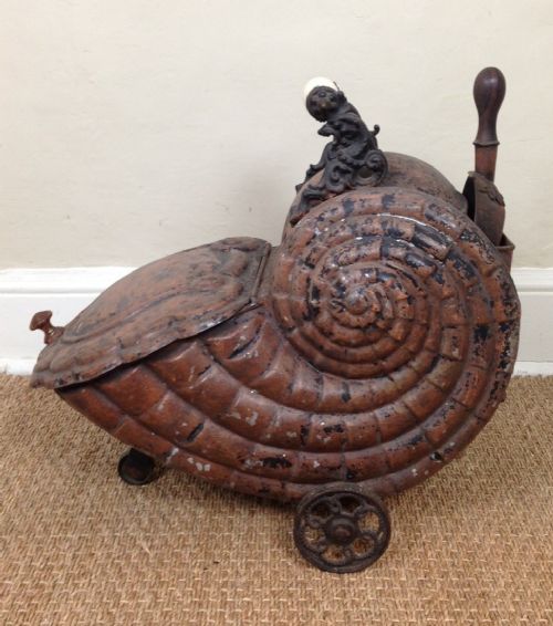 A Rare Victorian Iron Coal Scuttle C 1860