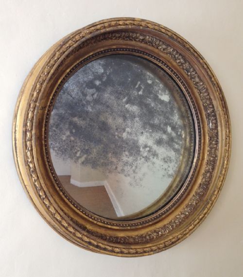 A George III Gilt Convex Mirror C 1810