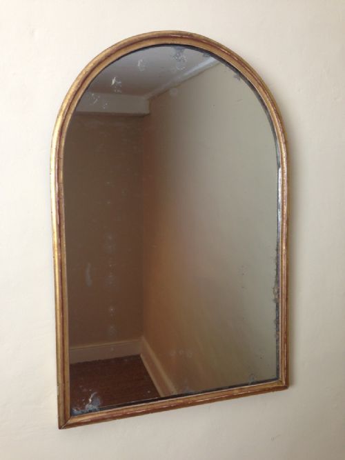 A Late Regency Gilt Arched Mirror C 1830