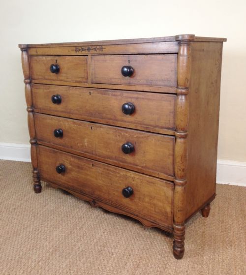 A Late Regency Painted Pine Chest of Drawers C 1830