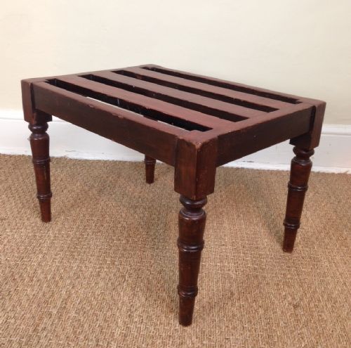 A Victorian Stained Beech Luggage Rack C 1890