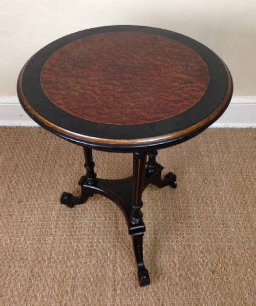 An Aesthetic Movement Thuyawood and  Ebonised Table C 1880