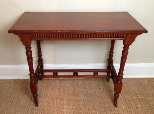 An Aesthetic Movement Mahogany Side Table by Shoolbred C 1880