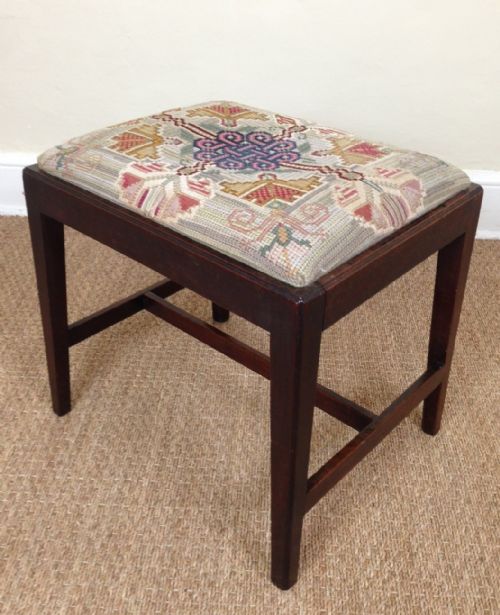 A George 111 Mahogany Rectangular Stool C 1790