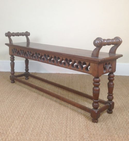 An Early Arts and Crafts Oak Window Seat C 1890