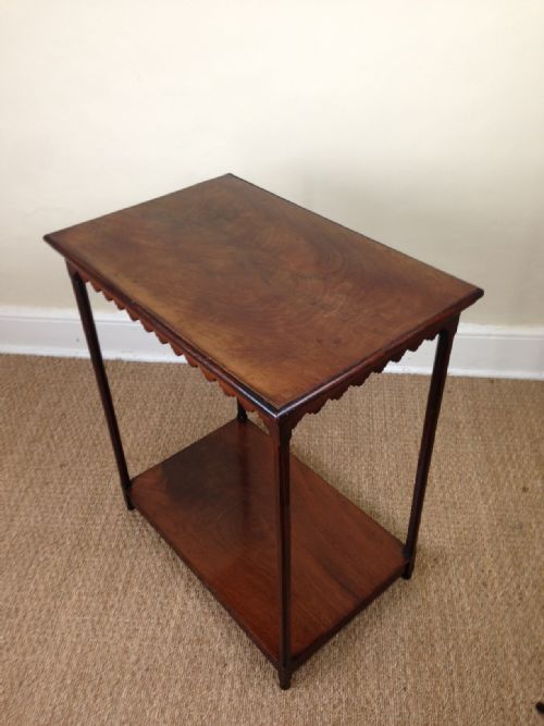 A George 111 Gothic Mahogany 2 Tier Table C 1780