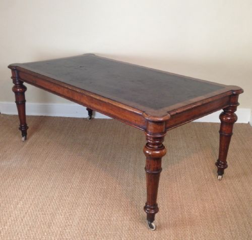 A Victorian Burr Oak Partners Writing Table C 1880