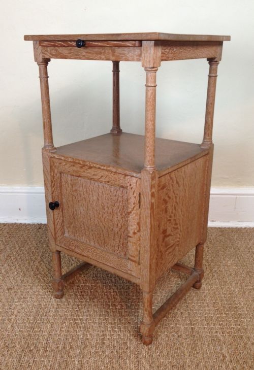A Heals Oak 2 Tier Bedside Table C 1930