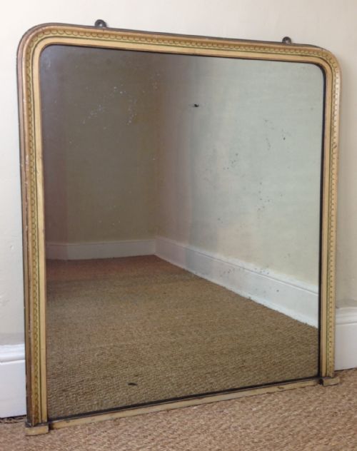 An Early Victorian Painted Over Mantel Mirror C 1840