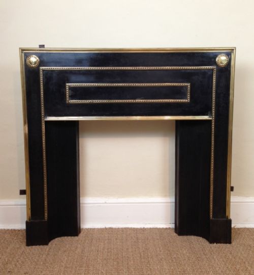 A Late Regency Iron and Brass Fireplace C 1830