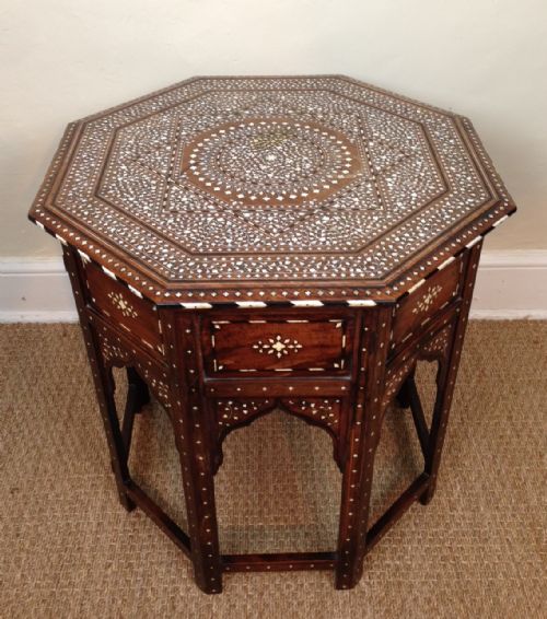 A Large Hoshiapur Bone Inlaid Table Northern India C 1880