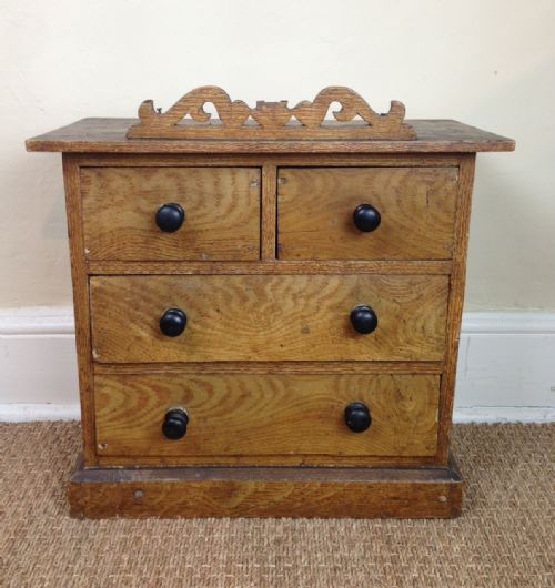 A 19th C West Country Miniature Chest of Drawers C 1860