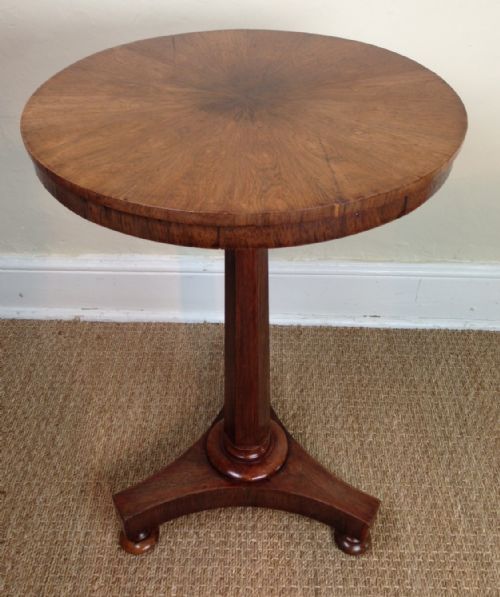 A George IV Faded Rosewood Tripod Table C 1830