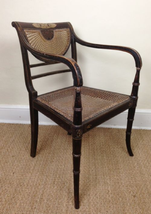 A Regency Painted Elbow Chair C 1815