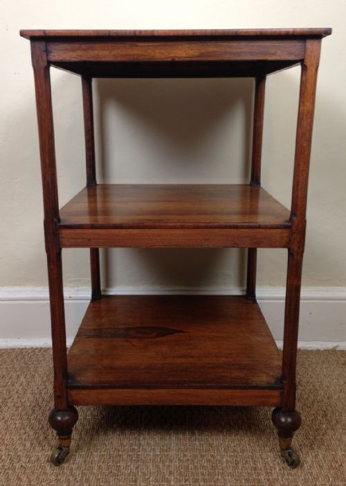 A William IV Rosewood 3 Tier Table C 1835