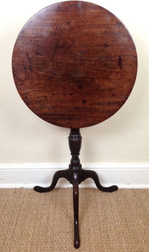 A George 111 Mahogany Tripod Table C 1800