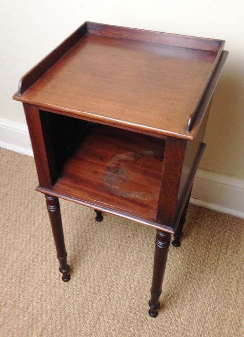 A George IV Mahogany Book or Bedside Table C 1830