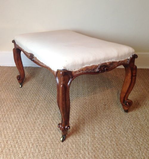 A  Large Early Victorian Rosewood Stool C 1850