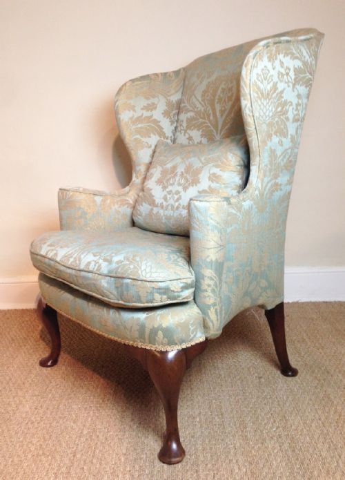 An Early George 11 Walnut Wing Armchair C 1730