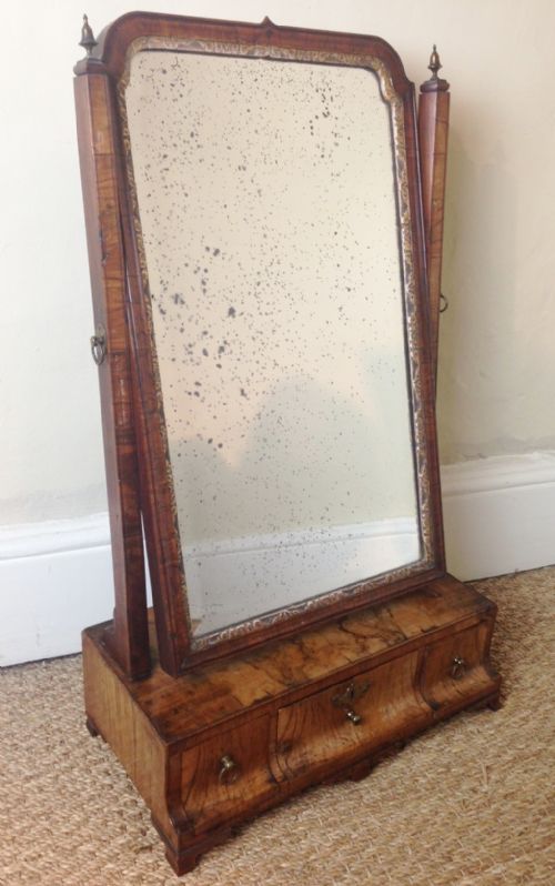 A George 1 Walnut Toilet Mirror C 1720