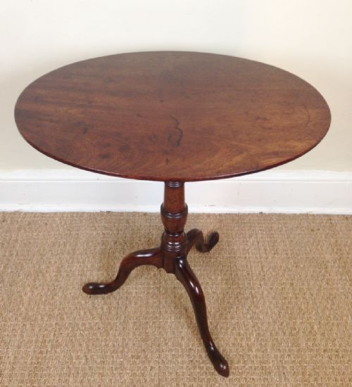 A George 111 Mahogany Oval Tripod Table C 1810