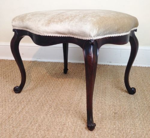 A George 111 Mahogany Hepplewhite Period Stool C 1780
