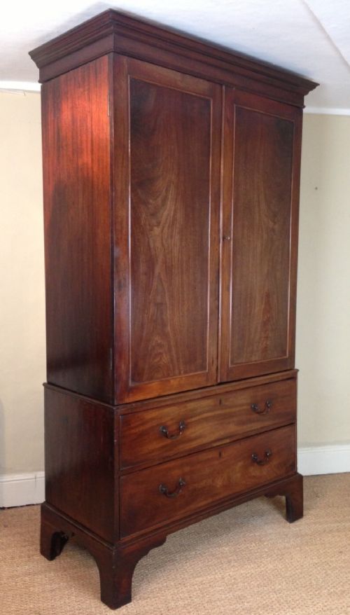 A George 111 Mahogany Linen Press or Hall Cupboard C 1780