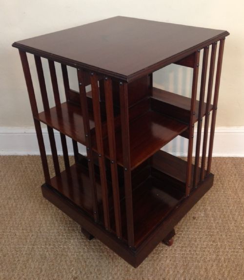 A Late Victorian Mahogany Revolving Bookcase C 1900