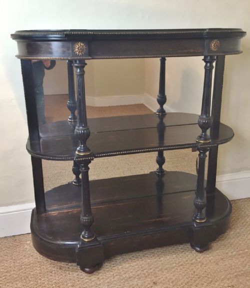 A Victorian Macassar Ebony Side Cabinet Attributable to Lamb of Manchester C 1875