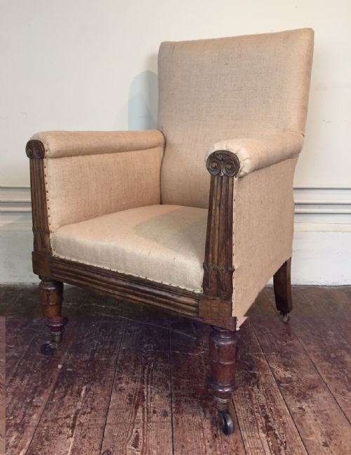 A George IV Rosewood Library Chair C 1825