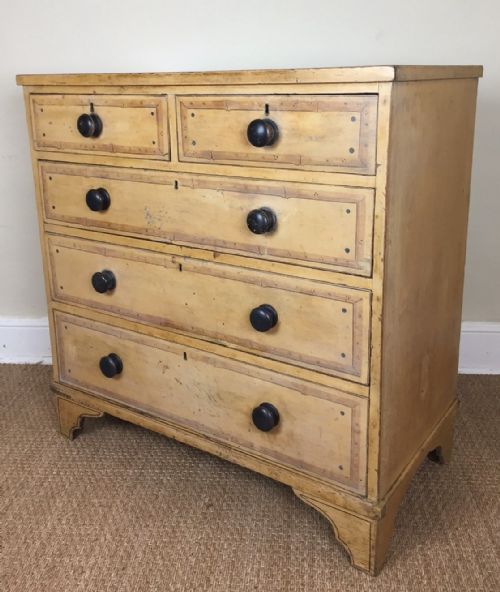 A Regency Painted Simulated Bamboo Chest of Drawers C 1830