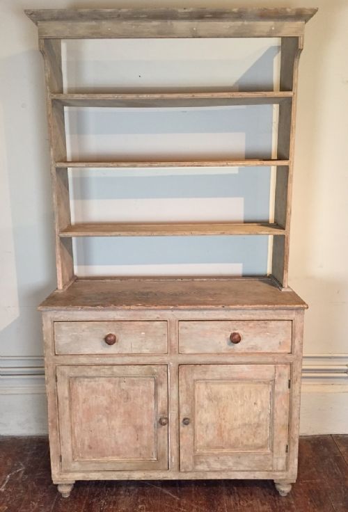 A Somerset Country House Pine Dresser C 1860 in Original Condition