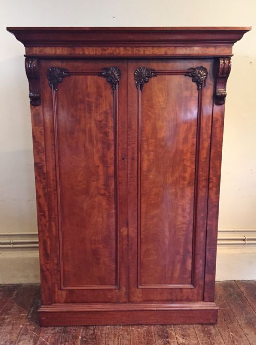 A Victorian 2 Door Mahogany Wardrobe C 1860