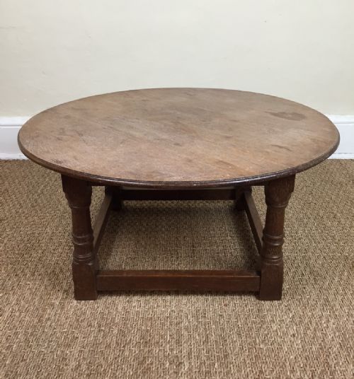 A Cotswold School Oak Low Coffee Table C 1930
