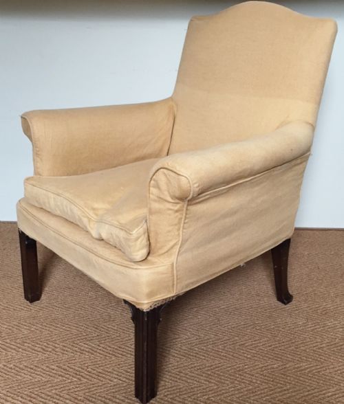 A George 111 Style Mahogany Armchair C 1910