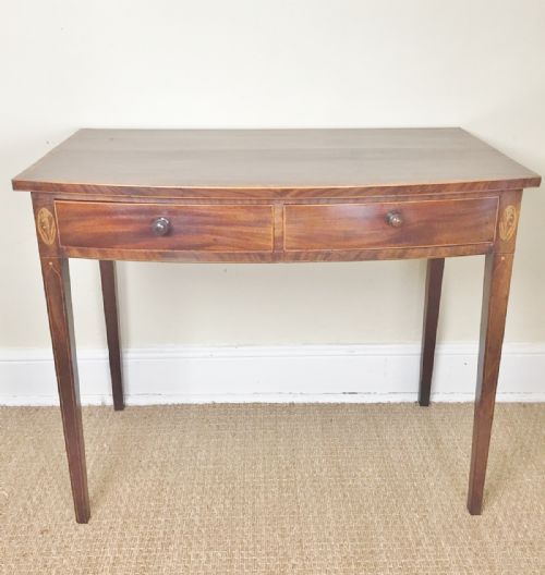 A George 111 Mahogany Bow Front Side Table C 1790