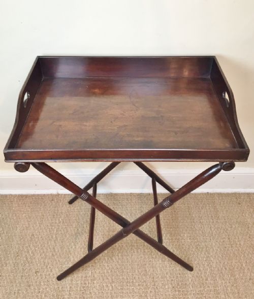 A George IV Mahogany Butlers Tray on Stand C 1830
