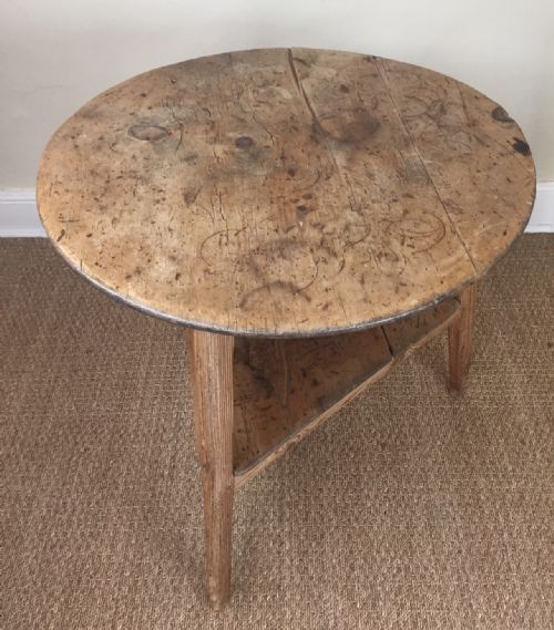 A Late Georgian West Country Pine Cricket Table C 1830