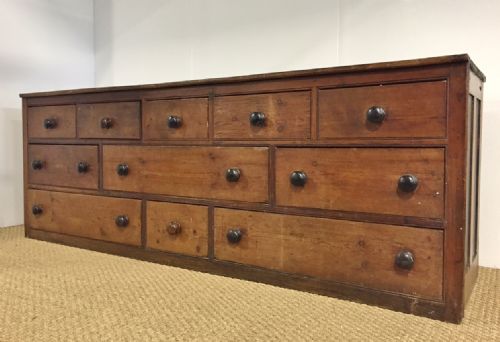 A Wonderful Late 19th Century Somerset Elm and Pine Shop Counter C 1880