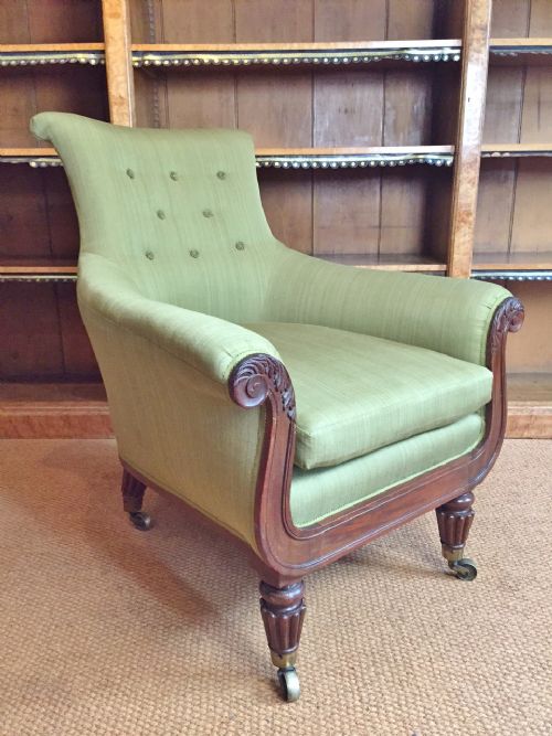 A George IV Mahogany Bergere Chair by Gillows C 1825