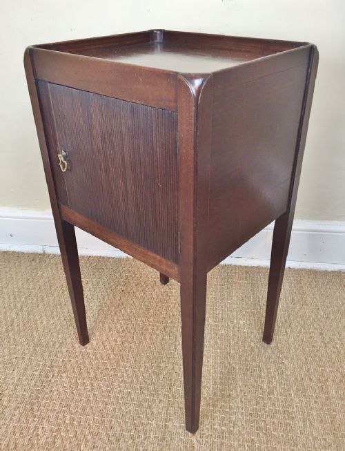 A Chippendale Period Mahogany Bedside Table C 1770