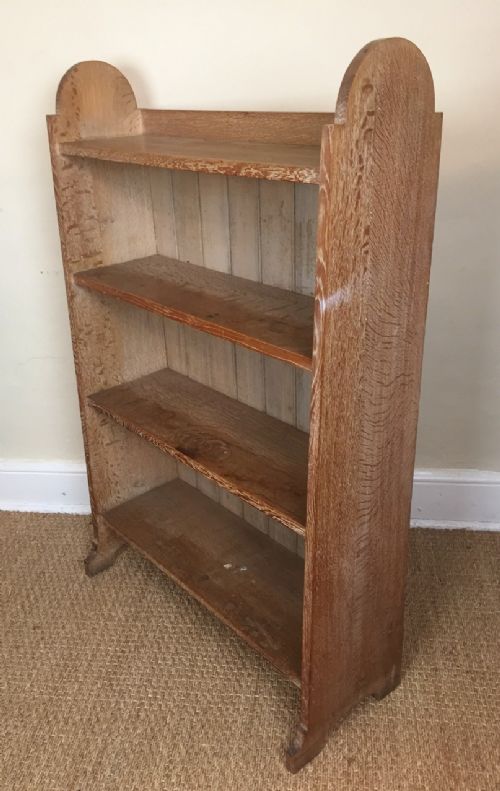 A Heals Oak Open Bookcase Circa 1930 with Four Fixed Shelves.