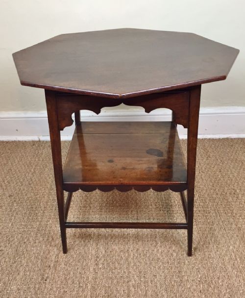 A Liberty Walnut Octagonal Table Circa 1890 in the Moorish Style