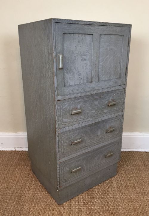A Scottish Oak Bedroom Cabinet Designed and Manufactured by Wylie and Lochhead of Glasgow Circa 1930