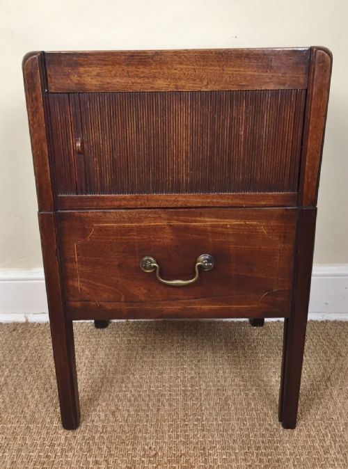 A George 111 Mahogany Bedside Table Circa 1780